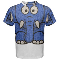 Elephant Animal Cartoon Elephants Men s Cotton Tee by Sapixe