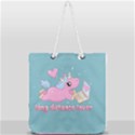 Long distance lover - Cute Unicorn Full Print Rope Handle Tote (Large) View1