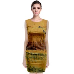 Fabric Textile Texture Abstract Sleeveless Velvet Midi Dress by Sapixe