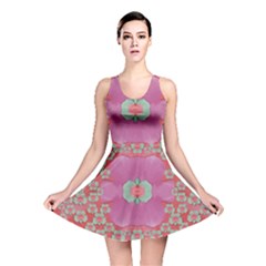 Fantasy Flowers In Everything That Is Around Us In A Free Environment Reversible Skater Dress by pepitasart