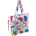 Light Circle Background Points Drawstring Tote Bag View2