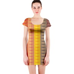 Abstract Pattern Background Short Sleeve Bodycon Dress by Nexatart
