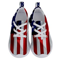 American Usa Flag Vertical Running Shoes by FunnyCow