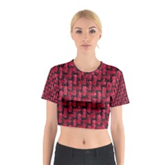 Fabric Pattern Desktop Textile Cotton Crop Top by Nexatart