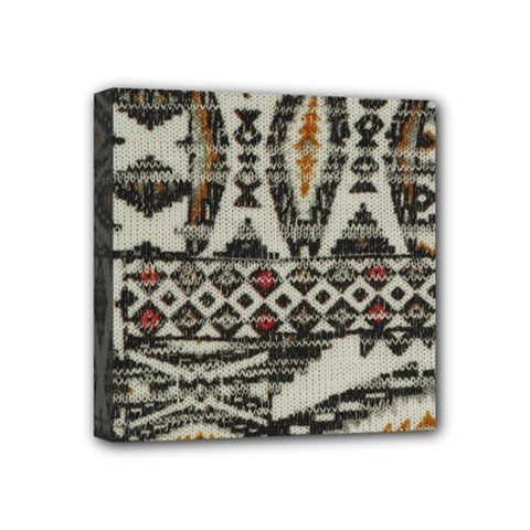 Fabric Textile Abstract Pattern Mini Canvas 4  X 4  by Nexatart