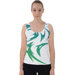 Wolf Dog Fox Animal Pet Vector Velvet Tank Top by Sapixe