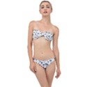 Tropical pattern Classic Bandeau Bikini Set View1