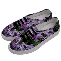 Lilac Bumble Bee Men s Classic Low Top Sneakers by IIPhotographyAndDesigns