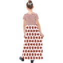 Red Peppers Pattern Kids  Short Sleeve Maxi Dress View2