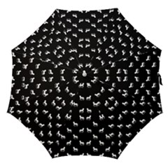 Silhouette Graphic Horses Pattern 7200 Straight Umbrellas by dflcprints