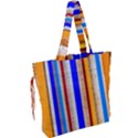 Colorful Wood And Metal Pattern Drawstring Tote Bag View2