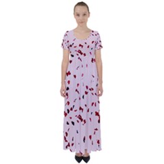 Love Is In The Air High Waist Short Sleeve Maxi Dress by FunnyCow