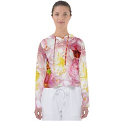 Pink Flowering Almond Flowers Women s Slouchy Sweat by FunnyCow