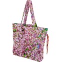 Almond Tree In Bloom Drawstring Tote Bag View1