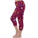 Cakes And Sundaes Red Capri Winter Leggings  View2