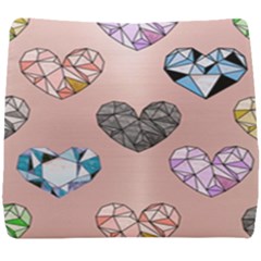 Gem Hearts And Rose Gold Seat Cushion by NouveauDesign