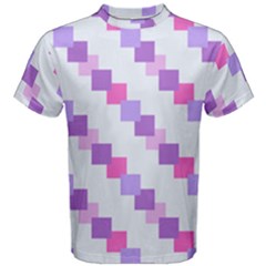 Geometric Squares Men s Cotton Tee by snowwhitegirl