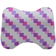 Geometric Squares Head Support Cushion by snowwhitegirl