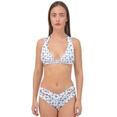 White Milk Hearts Double Strap Halter Bikini Set by snowwhitegirl