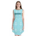 Aqua Anchor Sleeveless Chiffon Dress   View1