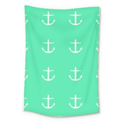 Seafoam Anchors Large Tapestry by snowwhitegirl