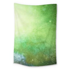 Galaxy Green Large Tapestry by snowwhitegirl