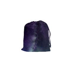 Galaxy Sky Purple Drawstring Pouch (xs) by snowwhitegirl