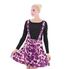 Pink Camo Suspender Skater Skirt by snowwhitegirl