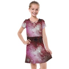 Nebula Red Kids  Cross Web Dress by snowwhitegirl