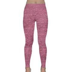 Pink  Denim Classic Yoga Leggings by snowwhitegirl