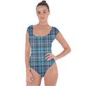 Teal Plaid Short Sleeve Leotard  View1