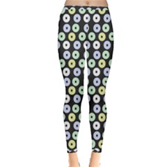 Eye Dots Grey Pastel Inside Out Leggings by snowwhitegirl