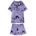 Lilac Yearbook 1 Kids  Swim Tee and Shorts Set View1