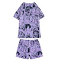 Lilac Yearbook 1 Kids  Swim Tee and Shorts Set View2