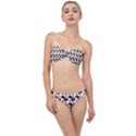 Redhead Girl Pattern Classic Bandeau Bikini Set View1