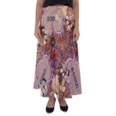 Pinup Floral Flared Maxi Skirt by snowwhitegirl