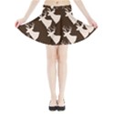 Brown Deer Pattern Mini Flare Skirt View3