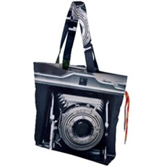 Photo Camera Drawstring Tote Bag by vintage2030