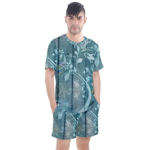 Green Tree Men s Mesh Tee And Shorts Set by vintage2030