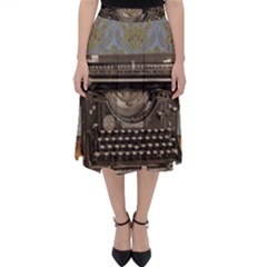 Typewriter Folding Skater Skirt by vintage2030