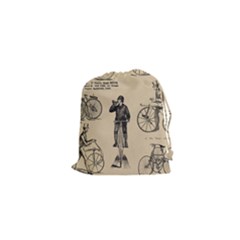 Victorian Bicycles Drawstring Pouch (xs) by vintage2030