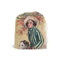 Cosmopolitan Fc November 1917 Drawstring Pouch (large) by vintage2030