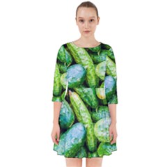 Pile Of Green Cucumbers Smock Dress by FunnyCow