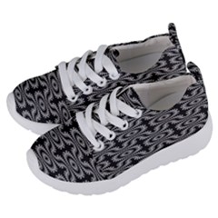 Monochrome Centipede Arabesque Kids  Lightweight Sports Shoes by linceazul