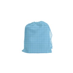 Oktoberfest Bavarian Blue Mini Houndstooth Check Drawstring Pouch (xs) by PodArtist