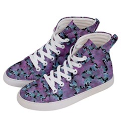 Modern Abstract Texture Pattern Women s Hi-top Skate Sneakers by dflcprints