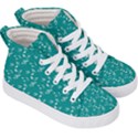 Teal Music Kid s Hi-Top Skate Sneakers View3