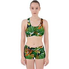 Tropical Pelican Tiger Jungle Work It Out Gym Set by snowwhitegirl