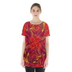 Colorful Abstract Ethnic Style Pattern Skirt Hem Sports Top by dflcprints