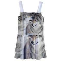 Lovable Wolves Kids  Layered Skirt Swimsuit by amazinganimals